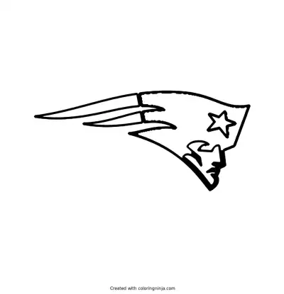 New England Patriots Logo Coloring Page