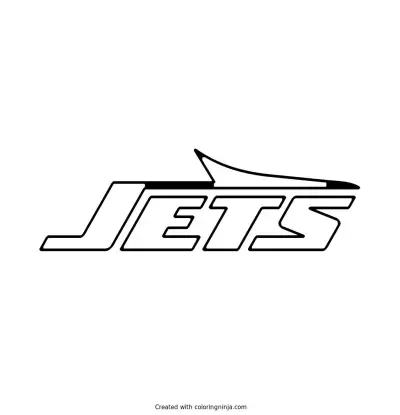 New York Jets Logo Coloring Page