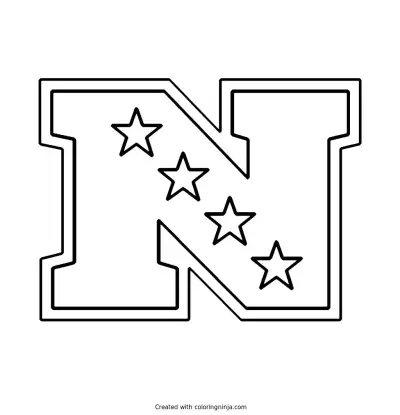 NFC Logo Coloring Page