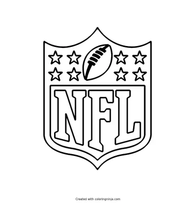 NFL Shield Logo Coloring Page