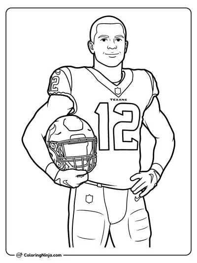 Retrato de Nico Collins con casco