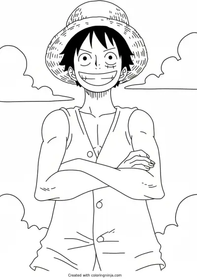 One piece coloring page