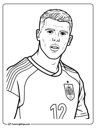 Pedro Porro Spain Portrait Coloring Page