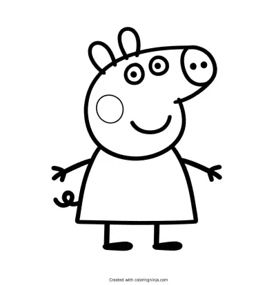 Peppa Pig Coloring Page