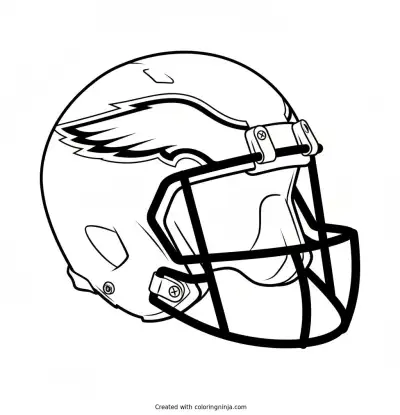 Casco de los Philadelphia Eagles