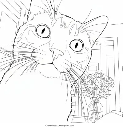 A coloring page of Photo to coloring page