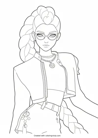 A coloring page of Rumi