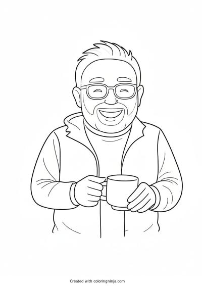 A coloring page of Photo to coloring page