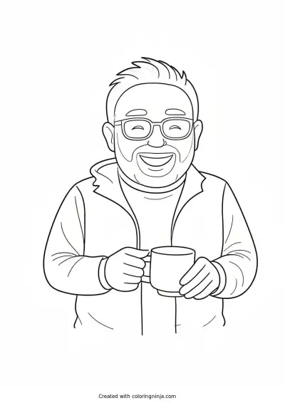 A coloring page of Photo to coloring page