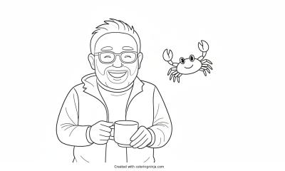 A coloring page of Photo to coloring page