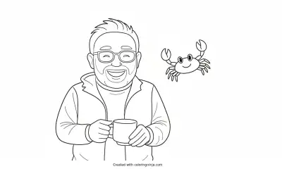 A coloring page of Photo to coloring page