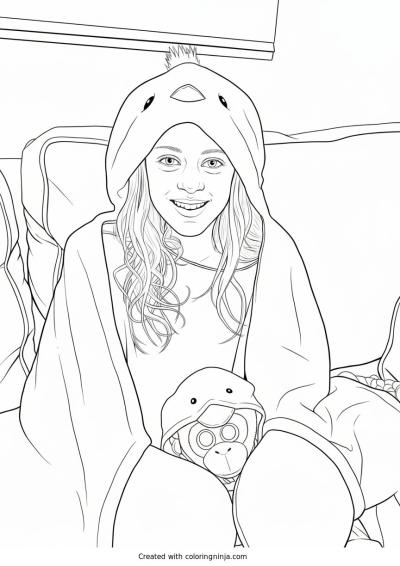 A coloring page of Photo to coloring page
