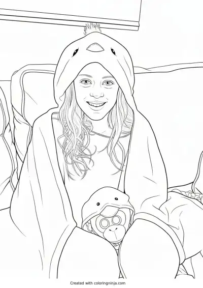 A coloring page of Photo to coloring page