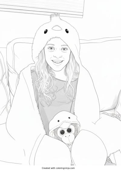 A coloring page of Photo to coloring page