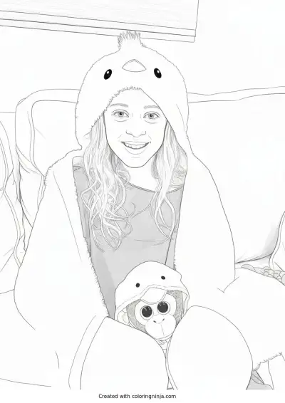 A coloring page of Photo to coloring page