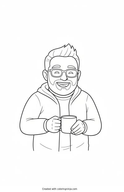 A coloring page of Photo to coloring page