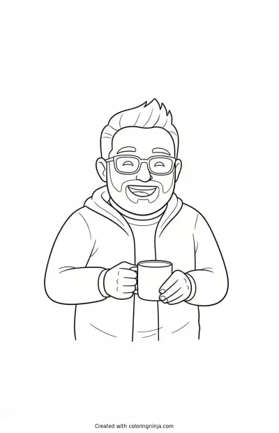 A coloring page of Photo to coloring page
