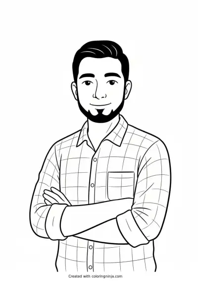 A coloring page of Photo to coloring page