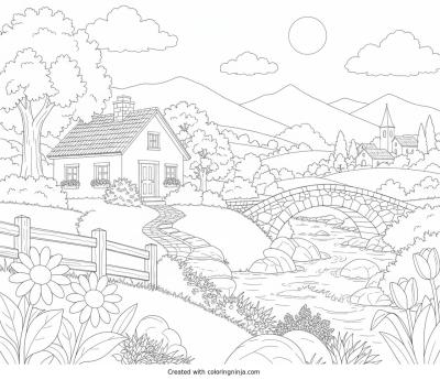 A coloring page of Photo to coloring page