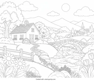 A coloring page of Photo to coloring page