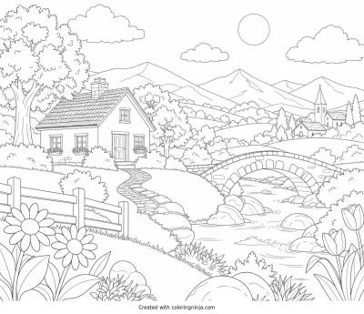 A coloring page of Photo to coloring page