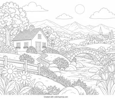 A coloring page of Photo to coloring page