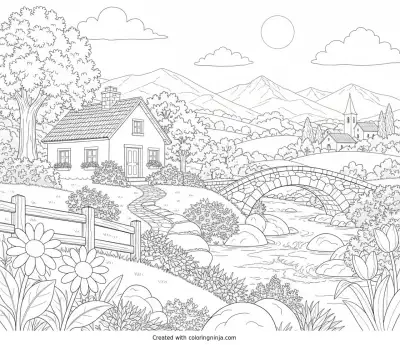 A coloring page of Photo to coloring page