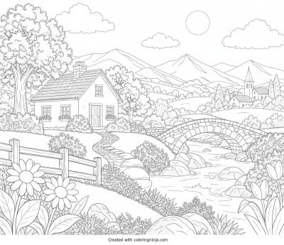 A coloring page of Photo to coloring page