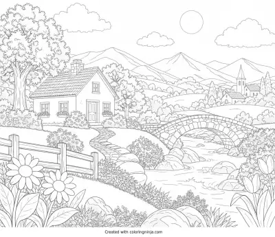 A coloring page of Photo to coloring page