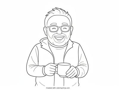 A coloring page of Photo to coloring page