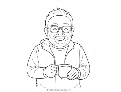A coloring page of Photo to coloring page