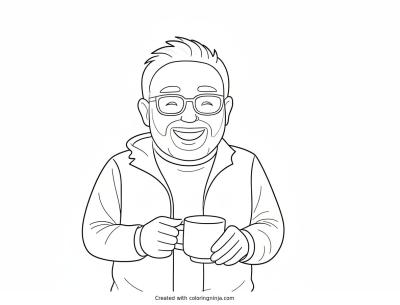 A coloring page of Photo to coloring page