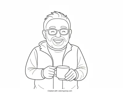 A coloring page of Photo to coloring page