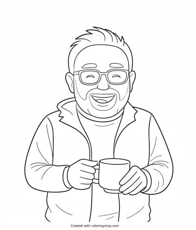 A coloring page of Photo to coloring page