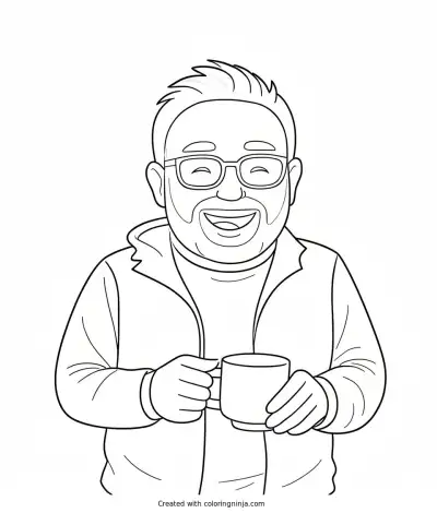 A coloring page of Photo to coloring page
