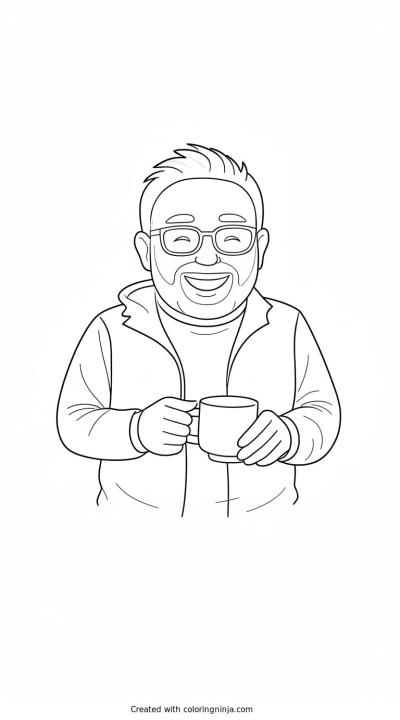 A coloring page of Photo to coloring page