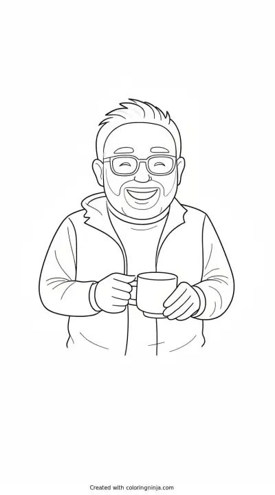 A coloring page of Photo to coloring page