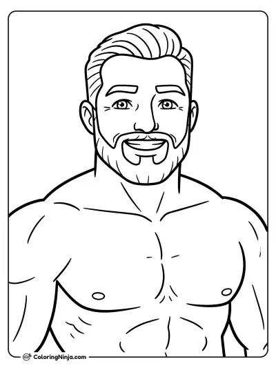 Giga Chad con Barba