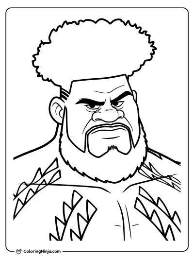 Nalo Coloring Page
