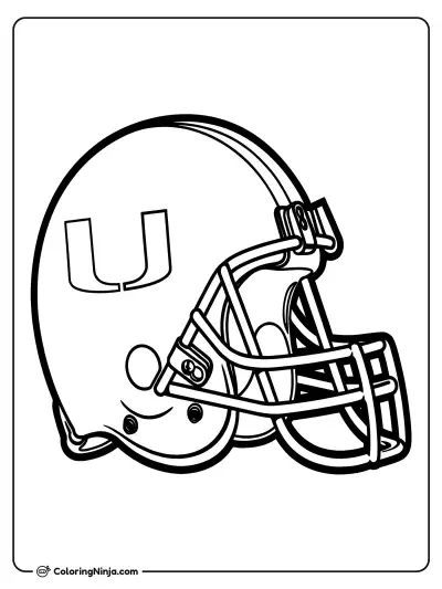 Casco de los Miami Hurricanes