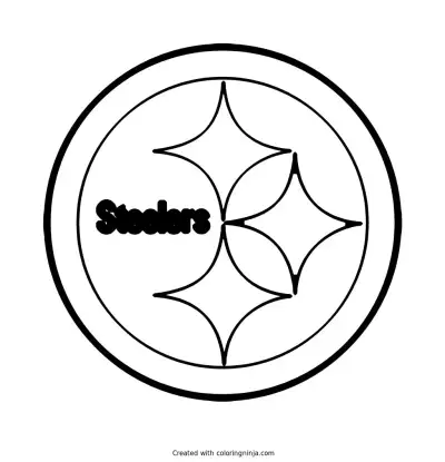 Pittsburgh Steelers Logo Coloring Page