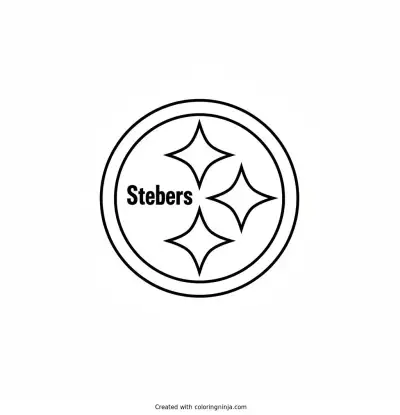 Pittsburgh Steelers Logo Coloring Page