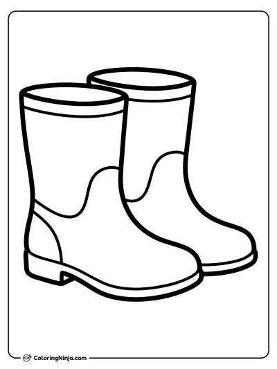 Botas de lluvia altas