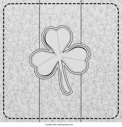A coloring page of saint patrick's day