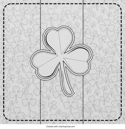 A coloring page of saint patrick's day