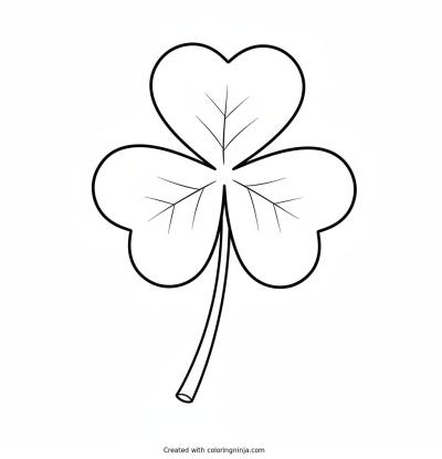 A coloring page of saint patrick's day