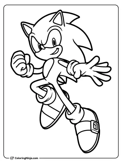 Sonic el Erizo en acción