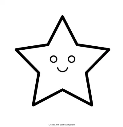 a Star coloring page