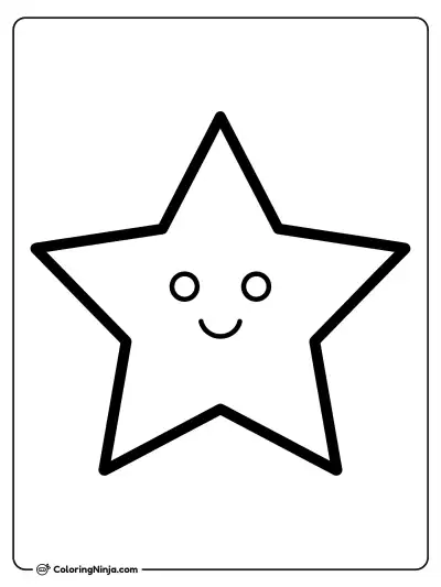 a Star coloring page
