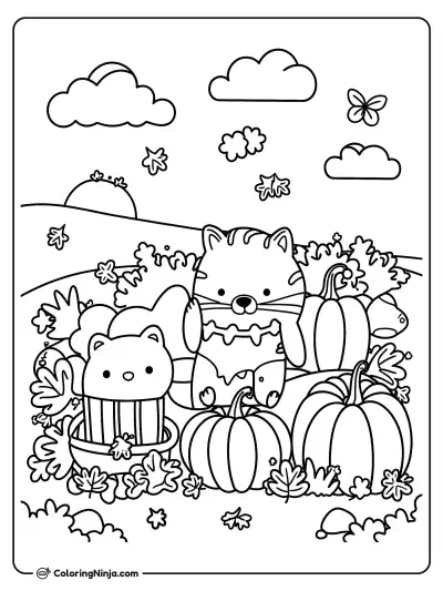 Summer Coloring Page